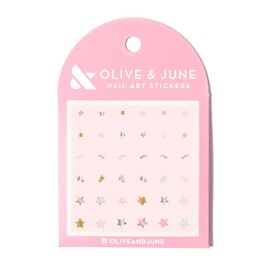 Olive & June Nail Art Stickers | Easy-to-Use Nail Designs | Nail Art Made Easy | Hand-Screened, No-Fade Ink | Accent, Mix & Match, or Cover Chipped Polish | You're a Star
