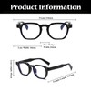 LJCZKA Glasses with Blue Light Filter Round Men Women Round