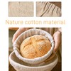 Voarge Set of 6 Linen Insert for Bread Proofing Basket,