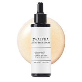 2% Alpha Arbutin Serum for Pigmentation, Dark Spot Correcting Glow Serum Niacinamide & Glutathione | Anti-Blemish Brightening Facial Serums for Even Skin Tone
