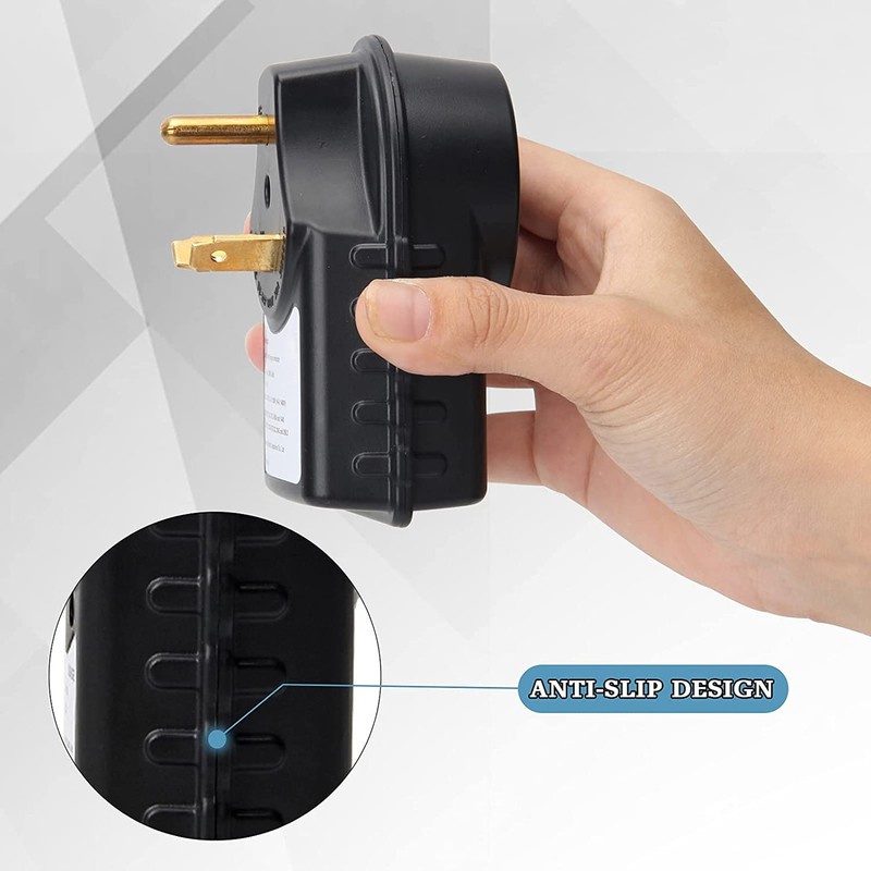 RV Surge Protector 30A Male to 30A Female Adapter 1050J