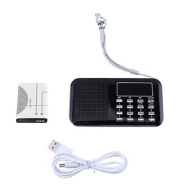 Mini Portable LCD Digital AM/FM Radio Stereo Audio Speaker Music Player USB Micro SD TF Card