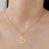 TEAMER Heart Volleyball Player Necklace Delicate Volleyball Pendant Fashion Sports