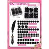 【B170】 Beads for DIY Projects: 15mm Round, Mixed Color, 30Qty