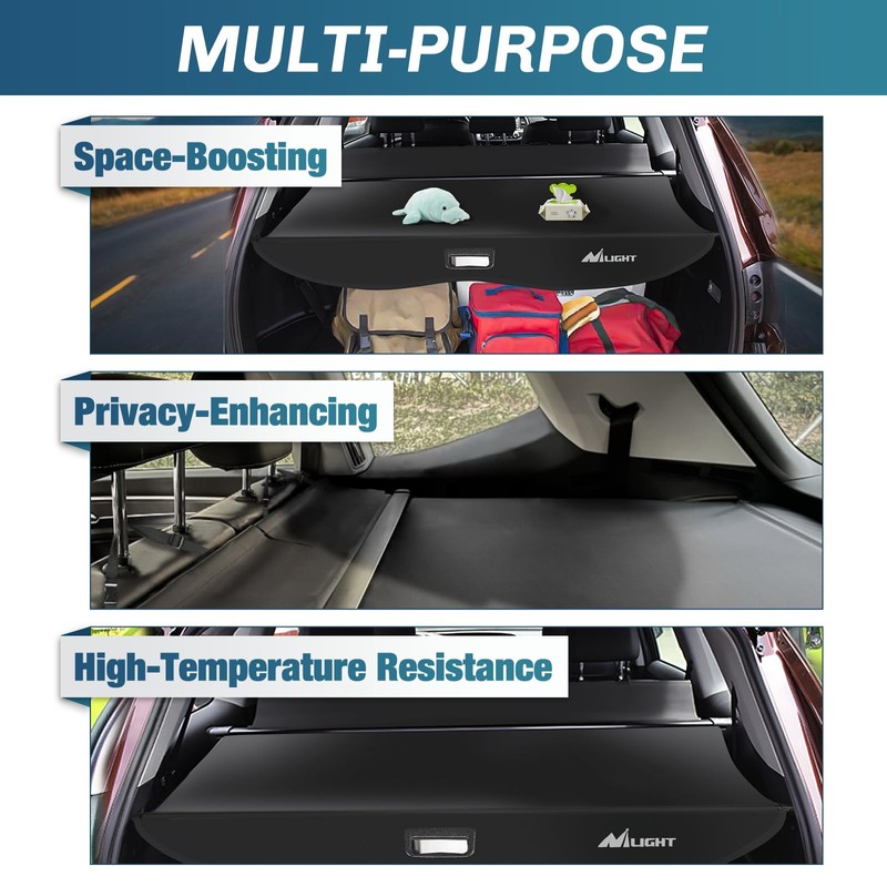 Nilight Cargo Cover Fit for Toyota Highlander 2020 2021 2022