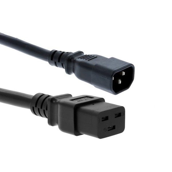 CablesAndKits Heavy Duty AC C19 to C14 Power Cord, 15A/250V,