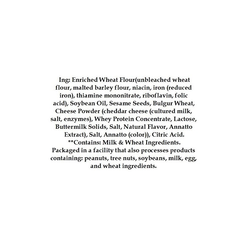 Cheddar Sesame Sticks - 1.5 Lb (24 Oz) Tub