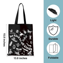 Butterfly Insect Nature Lovers Tote Bag Entomology Weekender Bag Beetle Bug Shopping Bags Butterfly Gifts for Women Daughter Reusable Grocery Bags Birthday Gifts for Travelling Vacation Christmas