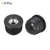 sourcing map 8Pcs Inserts for Round Tubes with M8 Thread,