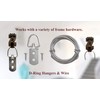 HangZ 70100 100lb #8 Plastic Coated Stainless Steel Gallery Wire,