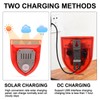 Qualirey 4 Pcs Solar Alarm Motion Detector with Sound Outdoor