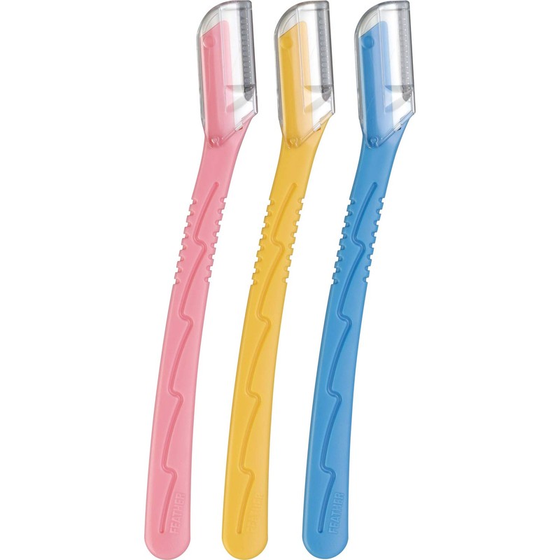FEATER Pianie ML Eyebrow Razor, For Small Areas, Guard Included,