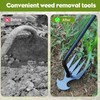 Fainca 30 cm Hand Weed Cutter, Weed Garden Tools, Four