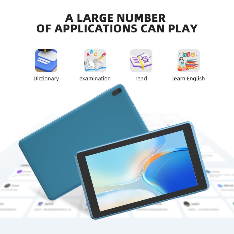 IWEGGO Android 15 Tablet with Case, 7 Inch 8GB RAM+32GB
