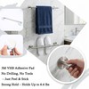 Self Adhesive Towel Bar,16" Brushed Nickel No Drill Bathroom,304SS Towel
