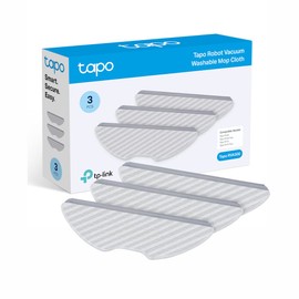 Tapo Robot Vacuum Washable Mop Cloth, Compatible with Tapo RV30 Plus, Tapo RV30, Tapo RV10 Plus, Tapo RV10, Package include Washable Mop Cloth ×3 (Tapo RVA300)