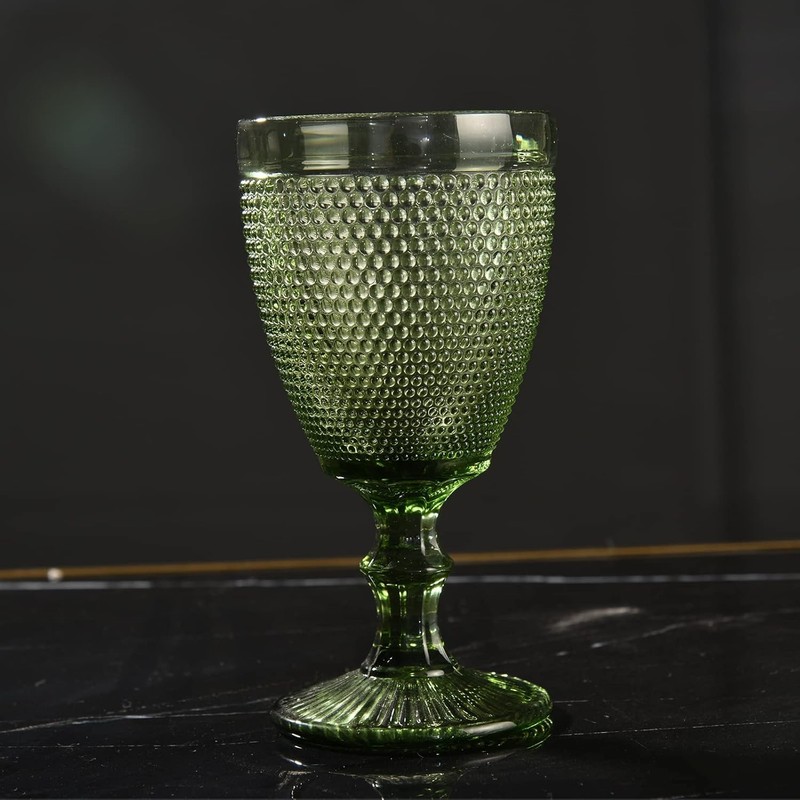 Bandesun Wine Glasses Set of 6 - Vintage Beads Goblet