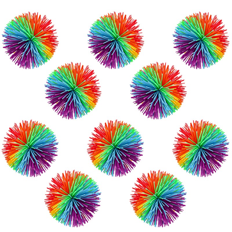 10 Pcs Anti Stress Silicone Stringy Balls Bouncing Fidgets Stress
