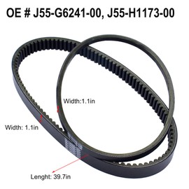 MOCW for Golf Cart Drive & Starter Generator Belt Replace for Yamaha G2, G5, G8, G9, G14 G16 G22 Drive Starter Belt Set Replace OE # J55-G6241-00, J55-H1173-00
