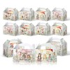 BBNEWPARTY 12Pcs Whimsical/Fairy Theme Party Favor Boxes - Rectangular, Snap