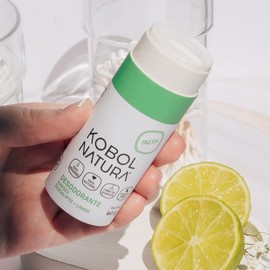 KOBOL | Desodorante Natural Eucalipto-Limón| Garantia de12hrs contra el mal olor O TE REGRESAMOS TU DINERO | SIN Bicarbonato SIN Aluminio| Envase Biodegradable