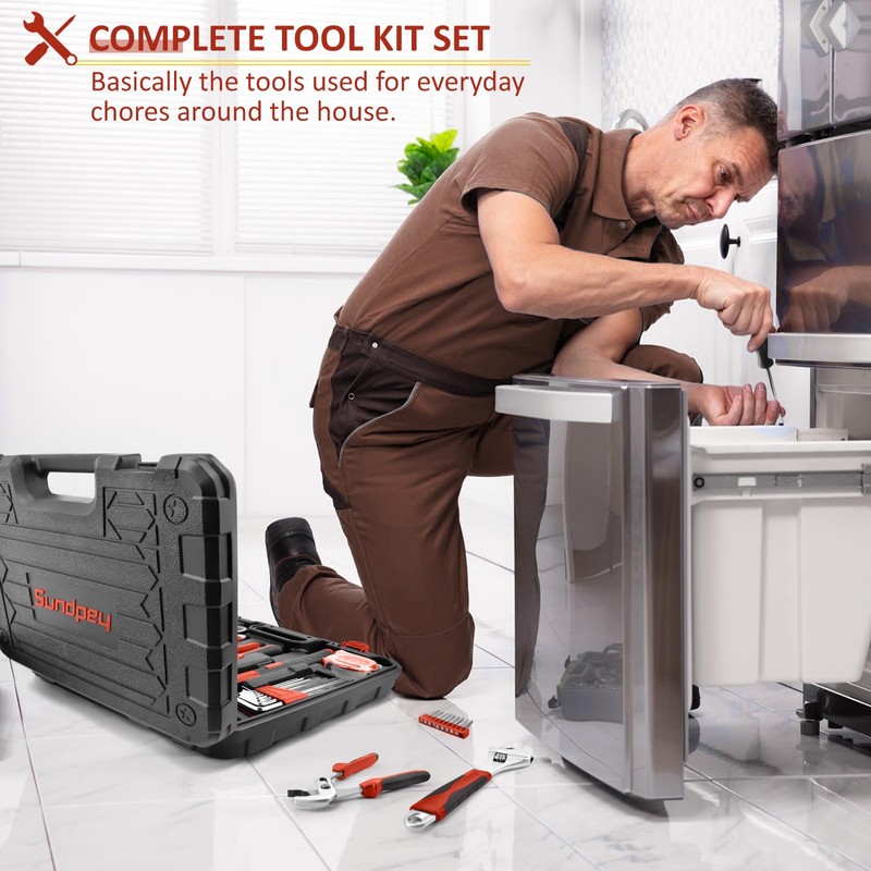 Sundpey Home Tool Kit 148-Pcs - Household Basic portable Hand