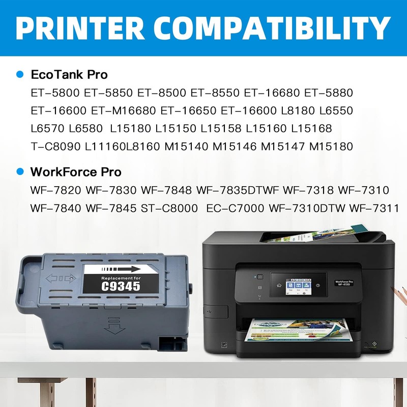 JoyPrinting C9345 Ink Maintenance Box Replacement for EPSON C9345 C12C934591