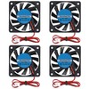 DIANN 4pcs 6010 3D Printer DC 24V Brushless Blower Cooling