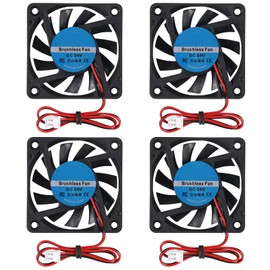 DIANN 4pcs 6010 3D Printer DC 24V Brushless Blower Cooling Fan Turbine Turbo 6010 Sleeve Bearing Brushless Cooling Fan