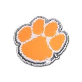 Elektroplate Clemson University (Paw with Color) Emblem