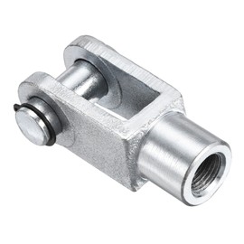 sourcing map Air Cylinder Rod Clevis M16 x 1.5 Internal Thread Y Connector Silver 78 mm Length