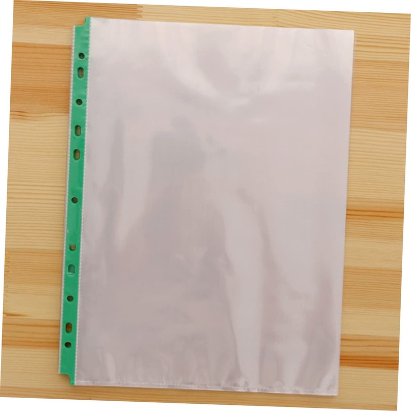 Operitacx 100pcs Sheet Data Protection Film Page Protector Colored Binder