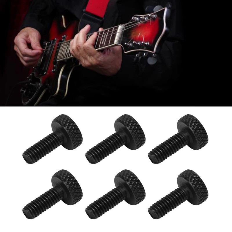 Luatoxry 6Pcs Tremolo Bridge String Locking Screw, M4 Thread Tremolo