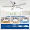 60 Inch Ceiling Fans with Lights and Remote, 6 Speed