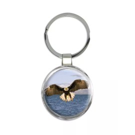 Gift Keychain : Bald Eagle Bird Nature USA American Animals 4th July Patriotic