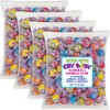 Extra Sour Fruit Gumballs, 4 Bags (3.3 oz Each) -
