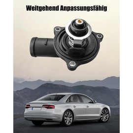 Thermostat Housing Coolant Thermostat Housing Coolant Sensor Seal Coolant Thermostat Cooling Water Thermostat Sensor Compatible with Touareg 7L Phaeton A4 B7 A6 4F A6 C6 A8 D3 4E Q7 4L 2.7 3.0