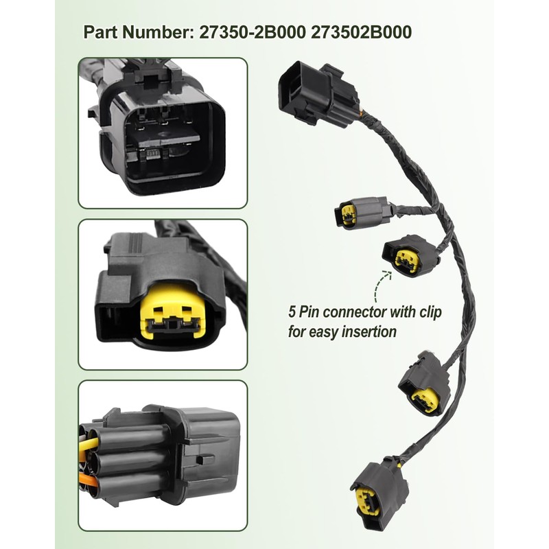 Quaneguzy Ignition Coil Wire Harness Fit for Kia Hyundai 2010-2014