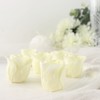 TABLECLOTHSFACTORY 4 Pack | 24 Pcs Ivory Scented Rose Soap