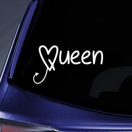 Bargain Max Decals Devil Queen Sticker Decal Notebook Car Laptop 5.5" (White)