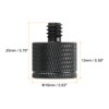 sourcing map 2 Pack Microphone Stand Adapter M5 Female to
