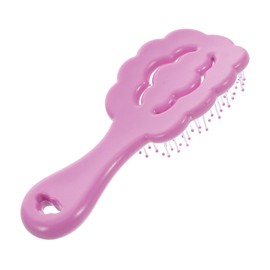 FOMIYES Painless Detangler Hair Brush Boys and Girls' Scalp Massager Hair Brush Detangler for Thick Hair Dry Wet Cartoon Design Purple