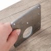 10x Hinge Repair Plate for Cabinet Door, Stainless Steel Hinge