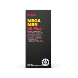 GNC Mega Men 50 Plus Multivitamínico, 60 Tabletas