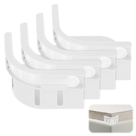 4pcs Lock Sheet Holders, Bed Sheets Corners Tighter with 4 Corner Fitted Sheet Straps Bedding Accessories for Quick to Fix & Fasten (White)