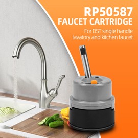 RP50587 Replacement Cartridge Valve Compatible with Delta DST Single Handle Kitchen and Lavatory Faucets - Includes RP51503 Bonnet Nut, Easy Installation