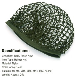 Helmet Cover, Helmet Camouflage Net Wide Application Wear Resistant Concealment Sturdy Elastic Band for Field Survival for M35 Helmet