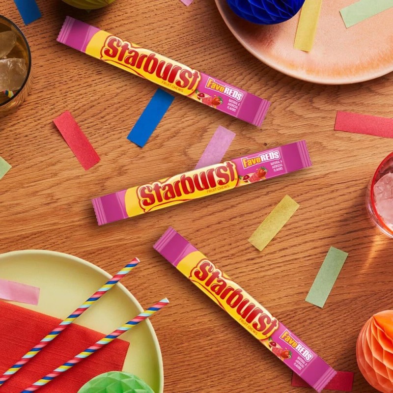 Starburst FaveREDs Fruit Chews Pack of 24 2.07 Ounce Juicy