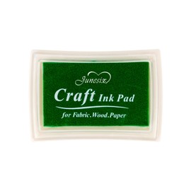 Dark Green Ink Pad Finger Washable Kids Stamp Ink Pad for Rubber Stamps Paper Scrapbooking