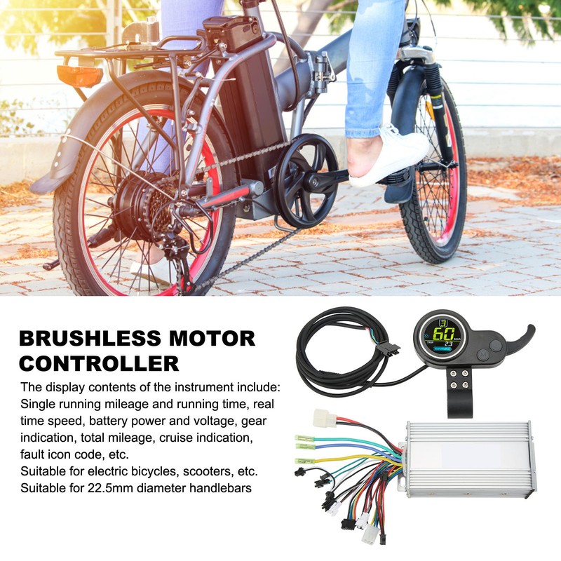 Electric Bike Scooter Brushless Speed Motor Controller 48V 60V 500W